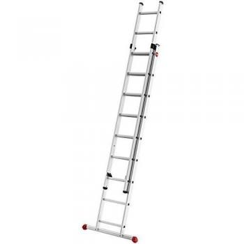 Hailo 7209-007 - Escalera Aluminio 2 tramos corredera ProfiStep Duo