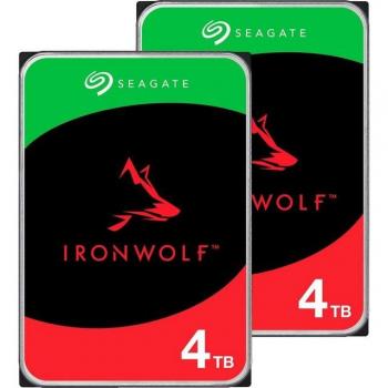 Paquete de Disco Duro HDD Seagate IronWolf NAS 2 x 4 TB (3.5)