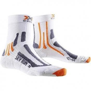 X-Socks Funktionssocken Sky Run Two - Calcetines, Color Blanco, Talla 42/44