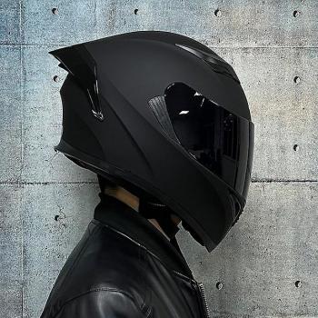Casco de motocicleta de cara completa Jiekai con certificación DOT, casco de doble lente para carreras 9 M