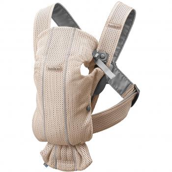 BABYBJÖRN Mochila Porta Bebé Mini, 3D Jersey, Rosa perla