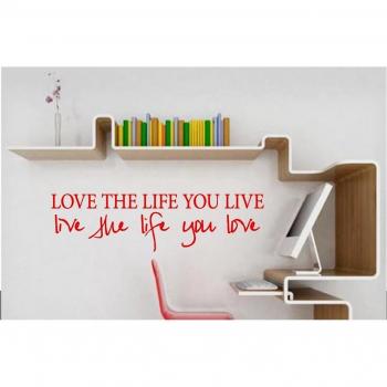 Amor la vida que vivir insprational de Bob Marley Vinilo Cita Vinilo Adhesivo de Pared Home Art 2003 