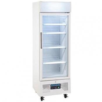 Vitrina Refrigerada Vertical Blanca 218L con Iluminación y Ruedas - Polar G-Series