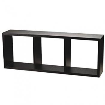 Estante Cubo 3 Niveles MDF Wenge 30 x 15 x 80 cm - Colección King