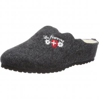 Softwaves 522 181 - zuecos de fieltro mujer, color gris, talla 37