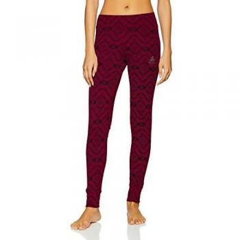 Odlo SUW Bottom Pant Active cálido Kinship Unterhose, otoño/Invierno, Mujer, Color Pickled Beet, tamaño Small
