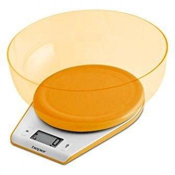 BEPER Báscula de Cocina electrónica Color Naranja 90.116AR
