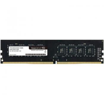 Team Group Elite 8GB DDR4 2400MHz PC4-19200 CL16 Single Channel Desktop Memory Module (TED48G2400C1601)