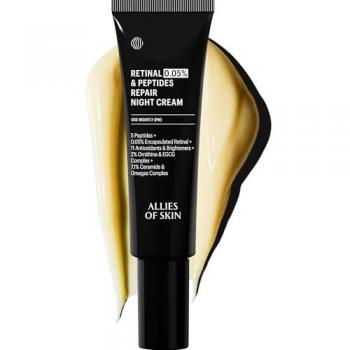 Allies of Skin 0.05% Retinal & Peptides Advanced Anti-Aging Repair Night Cream - 48ml