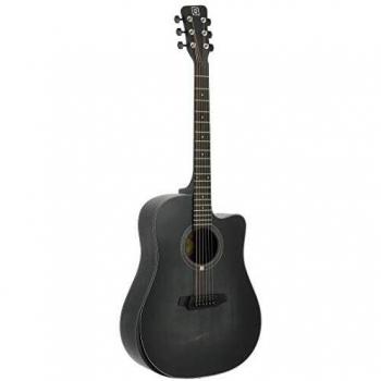 GUITARRAS ACUSTICAS. OQAN Guitarra acustica de 6 cuerdas con cutaway QGA-101 BKC
