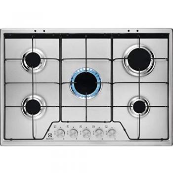 Cocina a Gas Electrolux KGS7524SX Inox 75 cm 5 Quemadores Empotrada