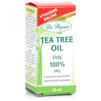 Dr. Popov Tea Tree Oil 25ml - 100% cold-pressed tea tree oil with antiseptic effect