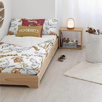 Saco Nórdico Harry Potter Hedwig 100% Algodón para Cama de 90 (90x200 cm)