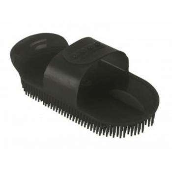 Almohaza de plástico ajustable Kerbl con pestillo de plástico negro