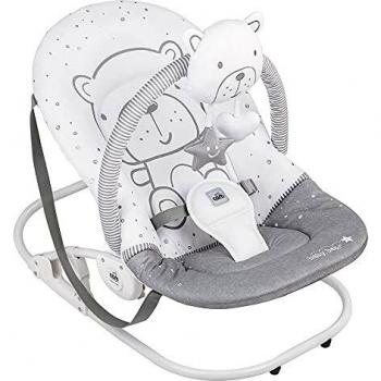 Hamaca GIOCAM con arco de actividades Fantasía Teddy Grigio para bebés de 0 a 9 kg