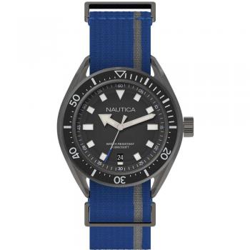 Nautica Reloj Analógico para Hombre de Cuarzo con Correa en Tela NAPPRF002