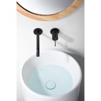 Grifo Monomando Empotrado para Lavabo Génova Negro Mate IMEX