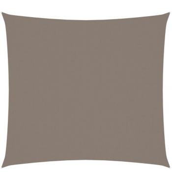 Toldo de vela cuadrado de tela oxford gris taupe 5x5 m