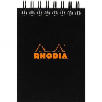 Cuaderno Notepad A7 - Rhodia 115009C - Cuadricula (5x5mm) - Negro