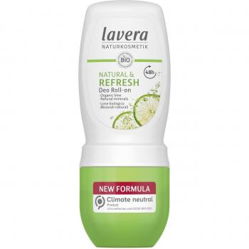 Lavera Natural & Refresh Deodorant Roll-On with Organic Lime and Natural Minerals, 50ml / 1.7oz