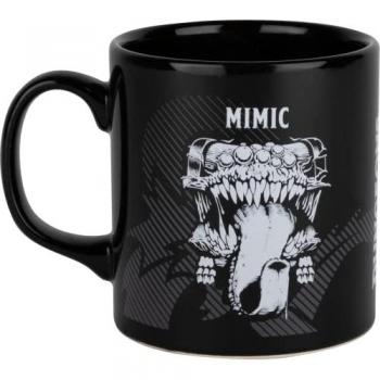 Taza de cerámica negra Dungeons & Dragons Mimic - 320 ml - Diseño universal