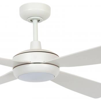 Ventilador de techo Slipstream con luz, blanco y silencioso
