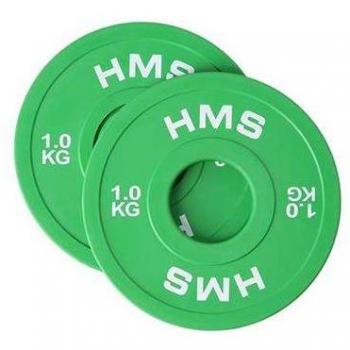Placa de Parachoques Olímpico 2 x 1 kg Verde HMS CBRS10