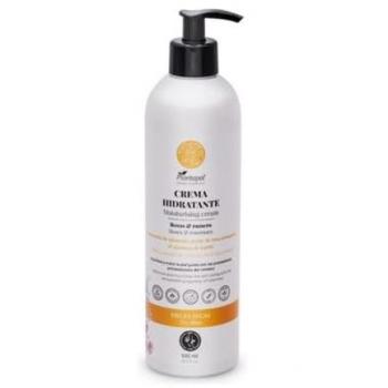 Crema Hidratante Corporal Vegana para Piel Seca con Extracto de Rosas y Romero 500ml - Plantapol