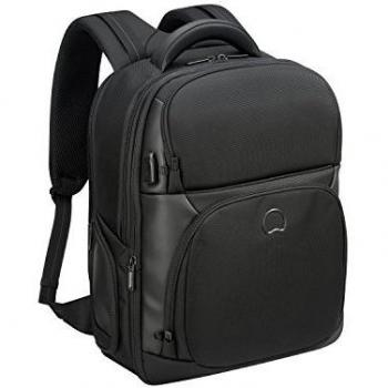 Delsey Paris Quarterback Premium Mochila Tipo Casual, 50 cm, 32 Liters, Negro