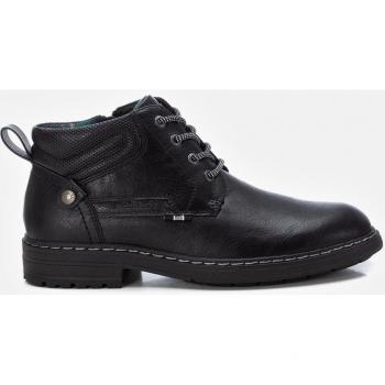 Botín de hombre Refresh 172155 negro con cordones y cremallera lateral