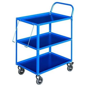 Carro Taller 3 Bandejas Outifrance con Soporte para Papel y Ruedas