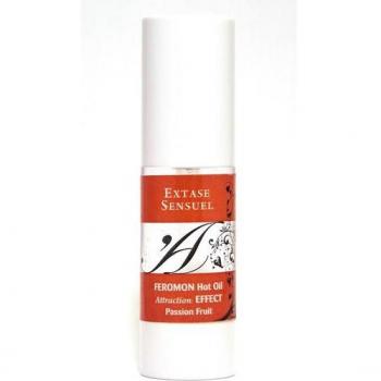 Extase Sensuel Aceite de Masaje Efecto Calor con Feromonas Fruta de la Pasión 30ml