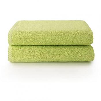 Pack 2 Toallas de Baño Grandes 100% Algodón Rizo Cardado 450 grs Liso, Muy Absorbentes, Disponibles en Diferentes Tallas y 19 Colores