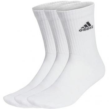 Calcetines adidas Cushioned Crew para adultos, 3 pares, blanco/negro, talla XXL