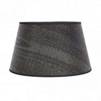 Pantalla Salma E27 Madera Negra 45dx35dx30h Conica Abierta