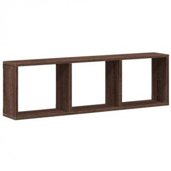 Armario de pared madera ingeniería marrón roble 100x16x30 cm