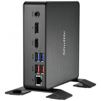 Shuttle NC40U Barebone PC/estación de trabajo 0.84L Negro Intel® SoC 7305 1,1 GHz