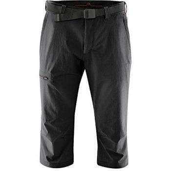 Maier Sports Men's Black 3/4 Capri Pants Jennisei - Size 60/3XL