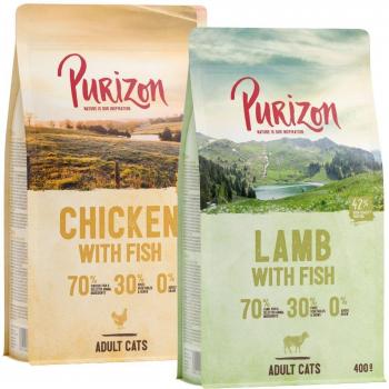 Purizon Adult Chicken & Fish Dry Cat Food 6.5 kg (5.5 kg + 1 kg Free)