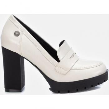 Mocasines para Mujer Refresh 171315 con Tacón de 9 cm en Color Hielo/Negro
