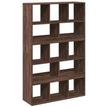 Estantería de madera de ingeniería marrón roble 100x33x156,5 cm