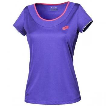 Lotto Shela II Tee W - Camiseta para mujer, color morado, talla S