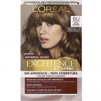L'Oréal Paris Excellence Creme Universal Nudes Permanent Hair Color 6U Dark Blonde
