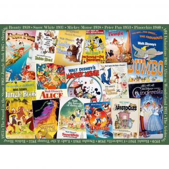 Puzzle Ravensburger Disney Vintage Movie Poster - 1000 Piezas para Adultos y Niños a partir de 14 Años