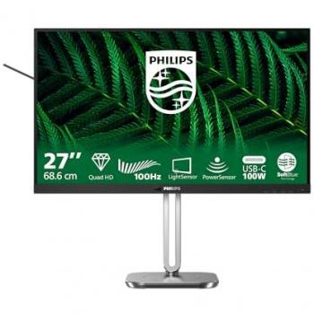 Philips 5000 Series 27B2G5601/00 Quad HD IPS Monitor - 27 LCD, 2560 x 1440, 100Hz, Height Adjustable, Built-in Speakers, HDMI/DisplayPort/USB
