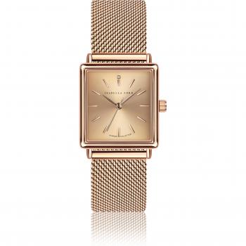 Isabella Ford Adeline Women's Mesh Watch - Rose Gold Sunray - 26x28 mm