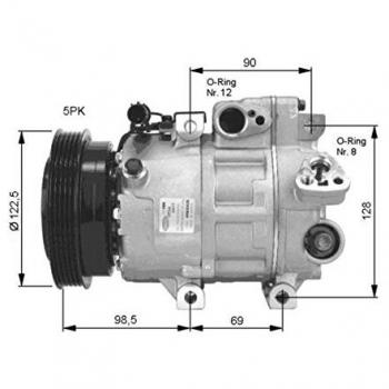 Compresor de aire acondicionado NRF 32468G, eficiente y de alto rendimiento