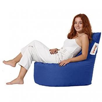 Sillón-Puf Wellhome Azul Oscuro 100% Poliéster Alta Densidad Resistente al Agua 70x70x35