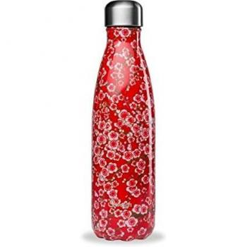 Botella Isotérmica 500 ml - Flores Rojas - Qwetch