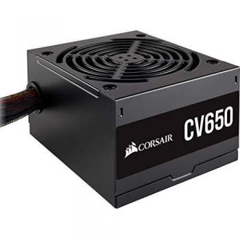 Corsair CV650 No Modular, CV Series, Certificación de Eficiencia 80 Plus Bronze, 650 Watt Fuente de Alimentación, Color Negro